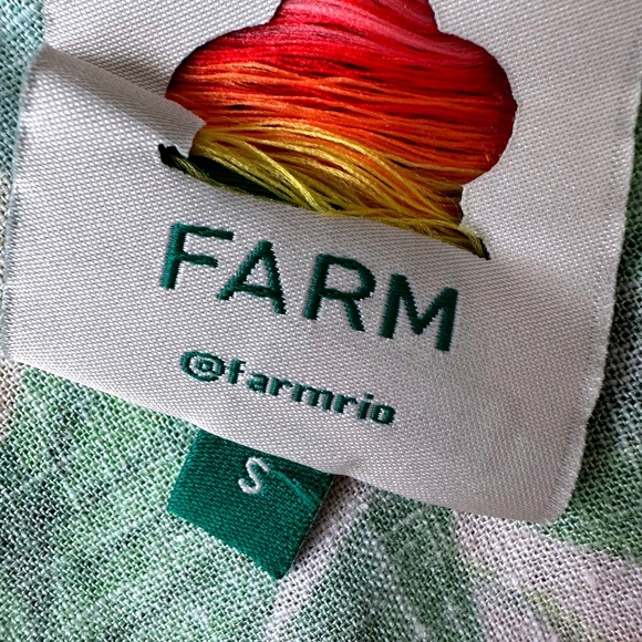 Farm Rio Fruit Orchard One-Shoulder Ruffle Mini Dress Size Small - Picture 5 of 9